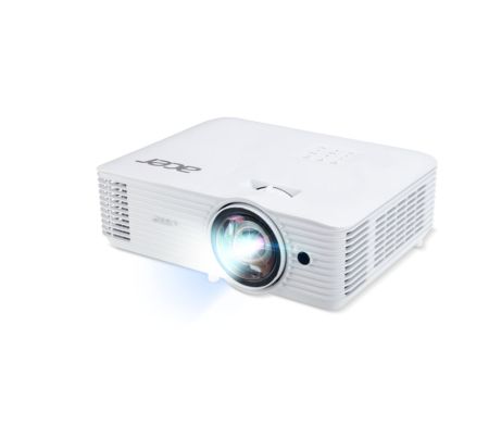 Мултимедиен проектор Acer Projector S1287, DLP, Short Throw 0.6, XGA (1024x768), Max WUXGA (1920x1200), 4000 ANSI Lumens, 20,000:1, HDMI 3D Ready, 2 HDMI, DC Out (5V/1A, USB-A), RS232, Speaker 16W, Bluelight Shield, 3.1 kg, 3Y, White+Natec Warbler 2, Wire