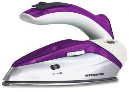 Туристическа Парна ютия Heinner HTI-1000PP – 1000 W, компактна, неръждаема плоча, сухо и парно гладене