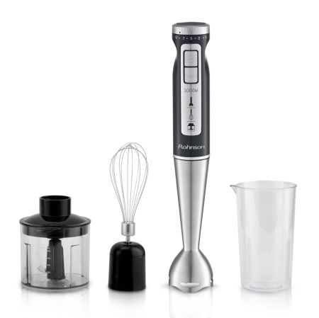 Мултипасатор Rohnson R-5794 3 в 1 – 1000 W, 9 скорости, турбо режим, чопър и бъркалка
