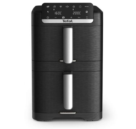 Уред за здравословно готвене Tefal EY7568E0 Crispy Stack Af Genius+Acc Blk