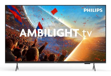 Телевизор Philips 65PUS8001/12, 65" 4K UHD LED, 3840x2160p, 60Hz, DVB-T/T2/T2-HD/C/S/S2, 3 sided Ambilight, CL+2.0, Perfect Pixel UHD, HDR10, HLG, Titan OS, Dolby Atmos, 3*HDMI, 2*USB, 802.11ac, BT 5.2, Easy Link 3.0, 20W RMS, Black