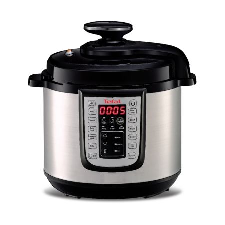 Мултикукър Tefal CY505EE0 Fast & Eco Pack – 6L, 25 програми, тенджера под налягане, сферична купа