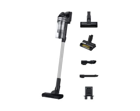 Samsung Jet 65 VS15A60AGR5/GE – Безжична прахосмукачка 150W, Digital Inverter мотор, Jet Fit четка, 40 мин работа, 0.8L, Silver/Chrometal