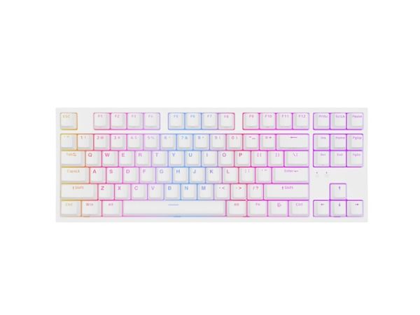 Клавиатура Genesis Gaming Keyboard Thor 404 TKL White RGB Backlight US Layout Yellow Switch
