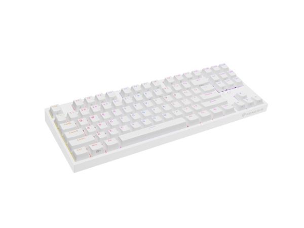 Клавиатура Genesis Gaming Keyboard Thor 404 TKL White RGB Backlight US Layout Yellow Switch