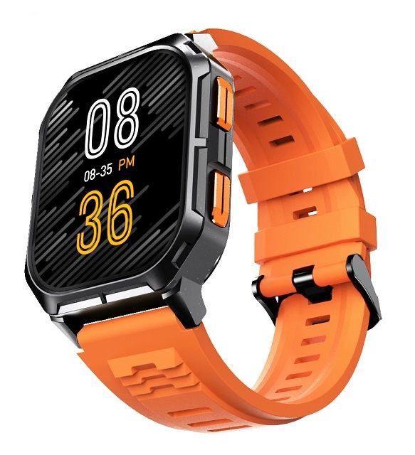 Часовник HiFuture Ultra 3 Black Orange, 2.0" IPS, 240x296, Bluetooth Call, IP68 Waterproof, 24/7 True Heart Rate & Blood Oxygen Sensor, Up to 7 days daily use, 100+ Sports Mode
