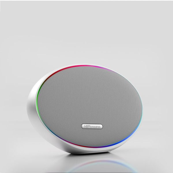 Тонколони HiFuture ORBIT Silver, 80W Output (Max.power), Built-in Powerful DSP with DynaBoost Technology, Pair to Stereo Sound System (TWS Mode), Wireless 5.4, Orbit Lighting, Aluminum Elegance, Up to 8 Hours Playtime, Support Extension Media Player, Conn