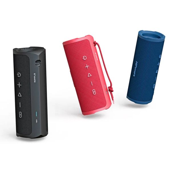 Тонколони HiFuture Ripple Black, 2-Way Speaker System, 20W*1+10W*1, IPX7 Waterproof, Up to 12 Hours Playtime, Bluetooth 5.3, Pair to Play (TWS Mode)