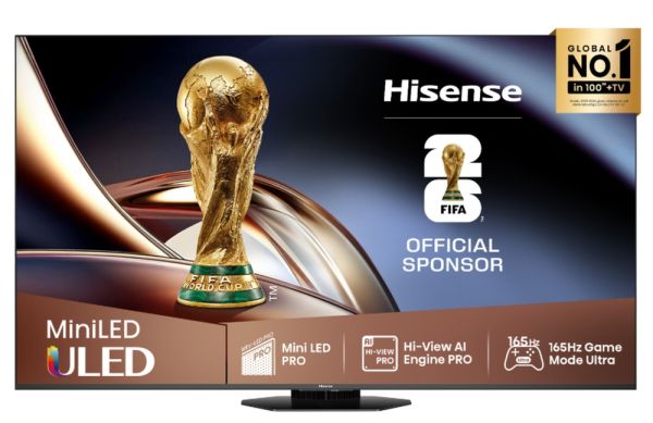 Телевизор Hisense 75" U8Q, 4K Ultra HD 3840x2160, Mini Led Pro, FALD, Quantum Dot, 165Hz, IPS, HDR 10+, HLG, Dolby Vision IQ, Dolby Atmos, Smart TV,Light Sensor,WiFi 5GHz, WiFi Direct, BT, Anyview Cast, 3xHDMI, 2xUSB, LAN, CI+, DVB-T2/C/S2, Black