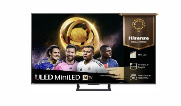 Телевизор Hisense 75" E8Q, 4K Ultra HD 3840x2160, ULED, Quantum Dot,144 Hz, HDR 10+, HLG, Dolby Vision, DTS Virtual X, Smart TV, Light Sensor, WiFi Direct, BT, Anyview Cast, 3xHDMI, 2xUSB, LAN, CI+, DVB-T2/C/S2,Singale stand, Black