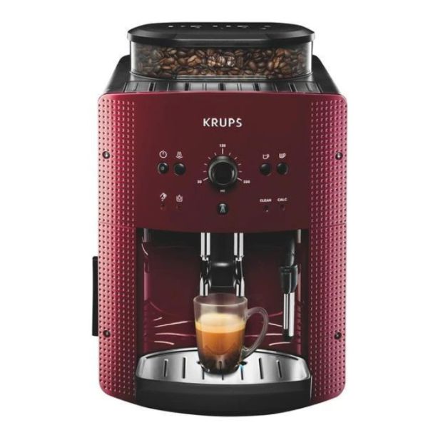 Кафеавтомат Krups EA810770, Essential Espresso, Compact Thermoblock, Manual Red