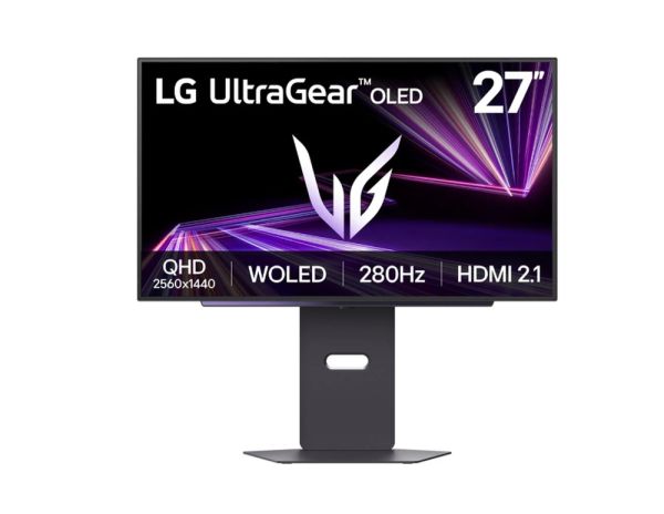 Монитор LG 27GX700A-B, UltraGear 26.5" OLED, 0.03ms GtG, 280 Hz, 1500000:1, 300cd/m2, QHD 2560x1440, HDR 10, DCI-P3 99.5%, AMD FreeSync, NVIDIA G-SYNC Compatible, VRR, USB, HDMI, DisplayPort, Headphone Out, Reader mode, Black Stabilizer, Tilt, Height Adju