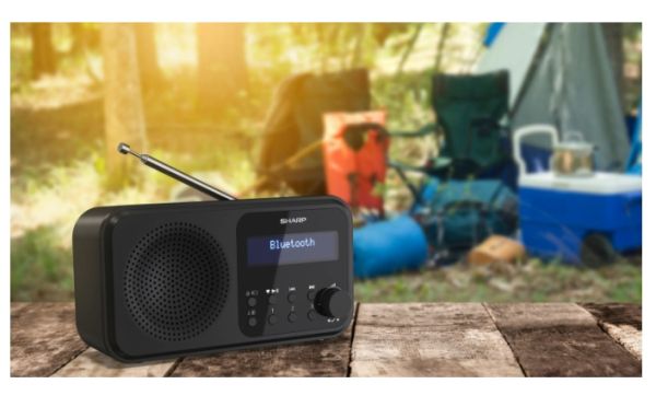 Радио Sharp Radios DR-P420(BK), PORTABLE DIGITAL RADIO, Bluetooth 5.0, 20 DAB+/DAB/FM, Auto time/date, LCD Display, Dual alarm,Micro USB x1 (power supply),3.5mm Headphone jack / line-out, Black