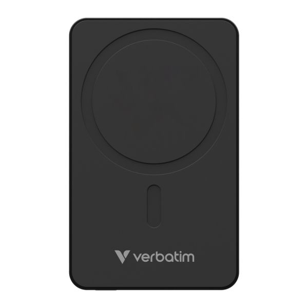 Външна батерия Verbatim Charge 'n' Go Essentials Power Bank Magnetic Wireless 5000mAh Black