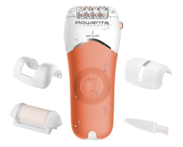 Епилатор Rowenta EP4920F0, Wet & Dry Aquasoft, 3 in 1 epilator/ shaver/ trimmer, advanced epilation technology, 24 hygenic stainless steel tweezers & 0.8mm tweezers opening, hair guiding system, 31mm head, soft touch body, removable head, cordless use, 40