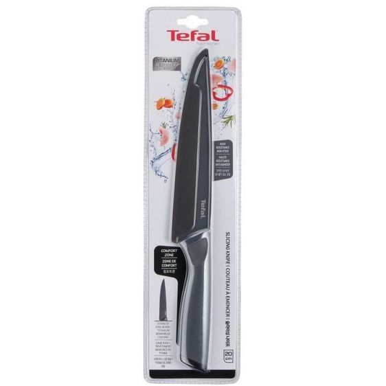 Нож Tefal K1221205, Fresh Kitchen Slicing knife + cover 20 cm