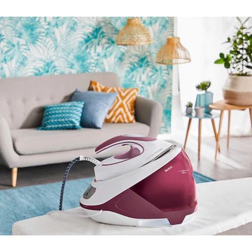 Парогенератор Tefal SV9201E0, Express Protect, red, 2800W, manual temp settings, 7.5bars, 130g/min, steam boost 530g/min, Durilium Airglide Autoclean soleplate, AD, AO, removable water tank 1,8L, calc collector, lock system, fast heat up 2min