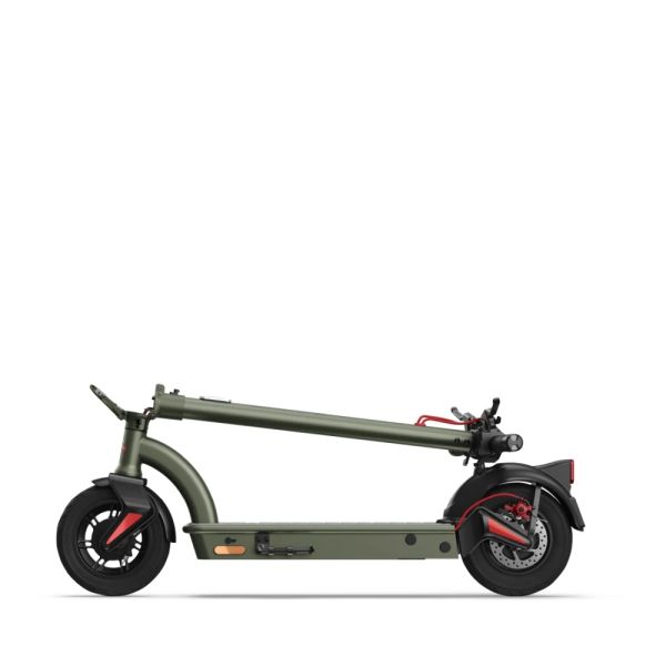 Електрически скутер Sharp Electric Scooter, Range per charge: 35 km, 350W Motor, LED Display, e-ABS, USB Charging Port, Bluetooth, IPX4 certification, 10" Pneumatic tyre, Triple brake system, Rear Suspension, Max load: 120 kg, Olive Gray