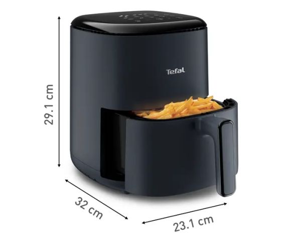 Уред за здравословно готвене Tefal EY145B10 Easy Fry Compact 3L, (1Kg, 4 Portions), Java Pepper, 1300W, Automatic Prog (8), Temp Seting, Timer, Auto-Off