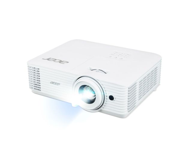 Мултимедиен проектор Acer Projector P5550, DLP, Full HD (1920x1080), 5200 ANSI Lumens, 18,000:1 Dynamic Black, 1.3X Zoom, LAN RJ45, 2x HDMI (1.4b), DC Out (5V/1.5A, USB-A), RS232, Speaker 10W, Bluelight Shield, 2.75 kg, Bag, 3Y, White+Natec Warbler 2, Wir