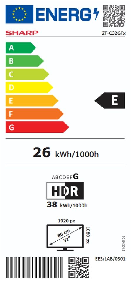 Телевизор Sharp 32GF3265E, 32" Full HD QLED Google TV, 1920x1080 Frameless, 1 000 000:1, Active Motion 400, DVB-T/T2/C/S/S2, HDR10, Speaker 2x8W, Dolby Digital, Google Cast, HDMI (ARC/CEC), CI+, 3.5mm Headphone jack / line-out, RJ 45, 2xUSB, Wi-Fi, Blueto