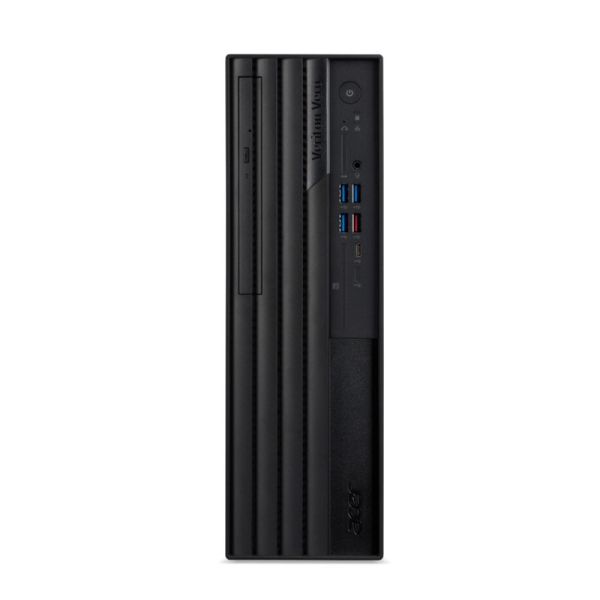 Настолен компютър Acer Veriton VX4720GT Intel Core i3-14100 (up to 4.70GHz, 12MB), 1*8GB DDR5, 512GB SSD M.2, DVD+RW, Intel UHD Graphics, TPM 2.0, GLAN, 180W  80PLUS Bronze, KBD& Mouse USB, No OS, 3Y