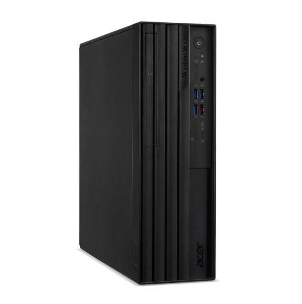 Настолен компютър Acer Veriton VX4720GT Intel Core i3-14100 (up to 4.70GHz, 12MB), 1*8GB DDR5, 512GB SSD M.2, DVD+RW, Intel UHD Graphics, TPM 2.0, GLAN, 180W  80PLUS Bronze, KBD& Mouse USB, No OS, 3Y