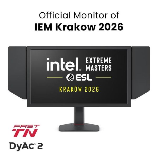 Монитор BenQ ZOWIE XL2586X+, 24.1", 600Hz, FHD FAST TN, For Esports, CS2, Valorant, DyAc 2, Shield, S Switch, Black eQualizer, Color Vibrance, LBL, Flicker-free, K Locker, XL Setting to Share, 3x HDMI (2.1), DP (1.4), 3.5 Jack, Swivel, Tilt, Height adj. 1