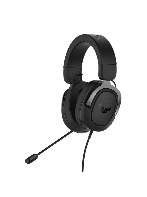 Слушалки Asus TUF Gaming H3 Wired Headset(Discord Certified Mic, 7.1 Surround Sound, 50mm Drivers, Lightweight, 3.5mm, For PC, Mac, PS4, Xbox One, Switch and Mobile Devices), Black