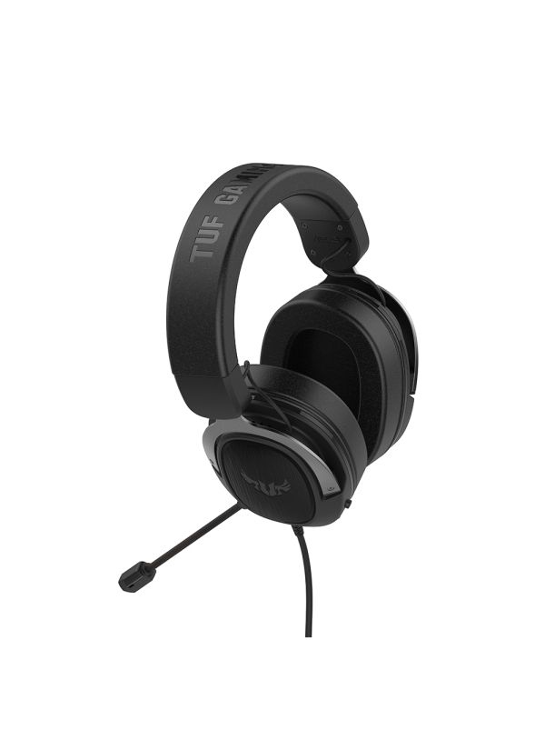 Слушалки Asus TUF Gaming H3 Wired Headset(Discord Certified Mic, 7.1 Surround Sound, 50mm Drivers, Lightweight, 3.5mm, For PC, Mac, PS4, Xbox One, Switch and Mobile Devices), Black