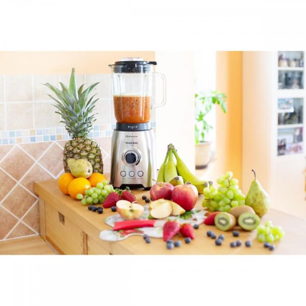 Блендер Rohnson R-583 Heavy Duty, 1400W, 1.5L, стъклена кана, 6 остриета, Pulse/Лед/Смути