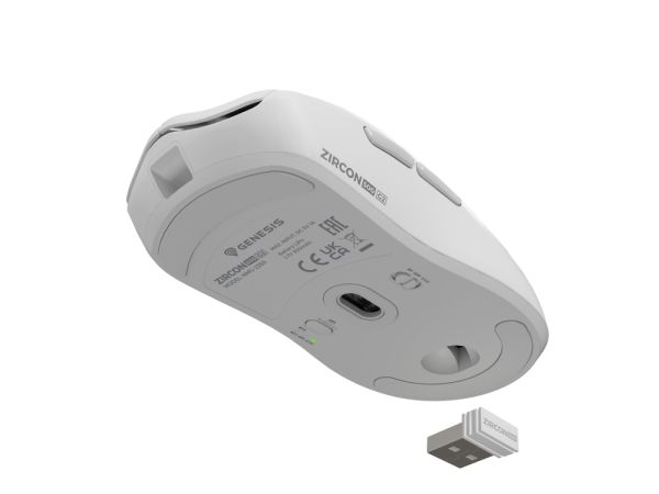 Мишка Genesis Wireless Gaming Mouse Zircon 500 G2 10000dpi, White