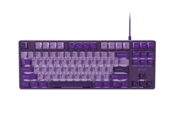 Клавиатура Fury Gaming Keyboard Kanabo K2, US layout, White backlight, Mechanical, Violet