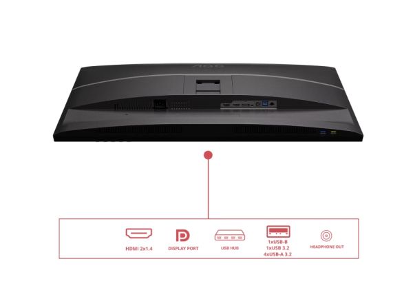 Монитор AOC Q32E4U, 31.5" IPS WLED, 2560x1440@100Hz, 4ms GtG, 350cd m/2, 1000:1, 20M:1 DCR, Adaptive Sync, FlickerFree, Anti Blue Mode, 3Wx2, Tilt, Height Adjust, Pivot, Swivel, 2xHDMI, DP, USB Hub