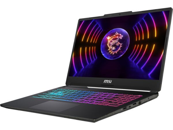 Лаптоп MSI Cyborg 15 A13UCK, i7-13620H (10C/16T, up to 4.90GHz, 24 MB), GeForce RTX 3050 4GB GDDR6, 15.6" FHD (1920x1080), 144Hz, IPS-Level, 16GB DDR5 5200MHz, 512GB PCIe Gen4x4 SSD, WiFi 6E, BT 5.3, 4 Zone RGB Kbd, NO OS, 53.5Whr, 1.98kg