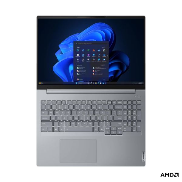 Лаптоп Lenovo ThinkBook 16 G9 AMD Ryzen 7 250 (up to 5.1GHz, 16MB), 32GB (16+16) SODIMM DDR5-5600, 512GB SSD, 16" WUXGA (1920x1200) IPS AG, AMD Radeon 780M Graphics, FHD&IR Cam, Backlit KB, WLAN, BT, 3 cell, DOS, 3Y CCI
