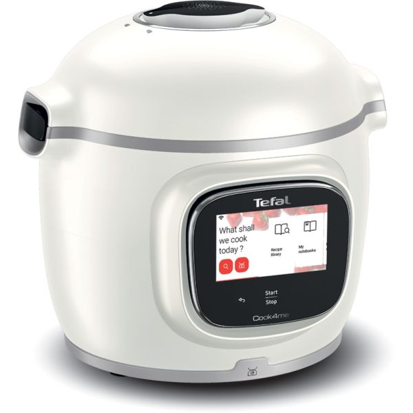 Мултикукър Tefal CY9441F2 Cook4me Connect Touch PRO, white (only RO/BG), integrated scale, wifi connection, 250 recipes embeded, 1600W, 15 cooking modes