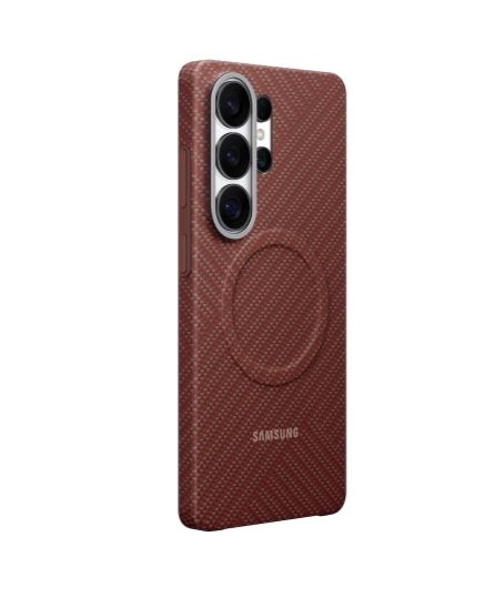 Калъф Samsung S26 Ultra Carbon Magnet Case Coral Red