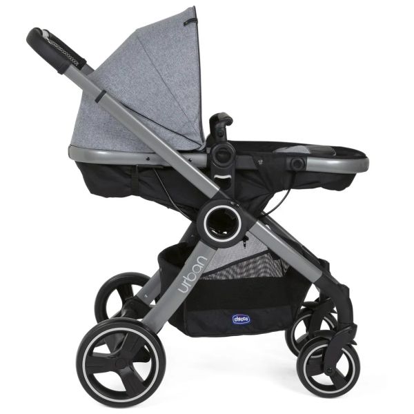 Бебешка количка Chicco Urban Pro 2 в 1 – Сива + подарък дъждобран