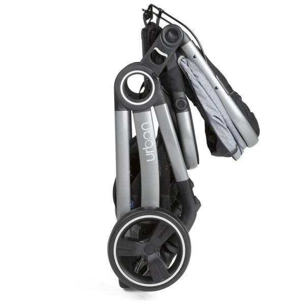 Бебешка количка Chicco Urban Pro 2 в 1 – Сива + подарък дъждобран