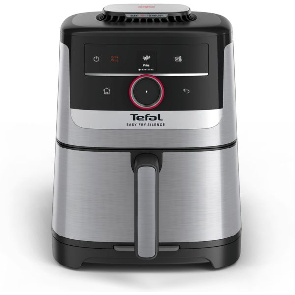 Уред за здравословно готвене Tefal EY572DE1 Easy Fry XL SMART & SILENCE, stainless steel, 5L (1.2kg, 6 portions), 1550W, dual zones, detachable front, 8 automatic programs