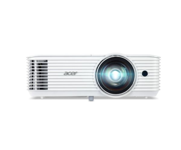 Мултимедиен проектор Acer Projector S1287n, DLP, Short Throw 0.6, XGA (1024x768), 4000 ANSI Lum, 20 000:1, 1x Zoom, 2x HDMI (1.4b), Component Video (D-sub), PC Audio 3.5mm, RCA, DC Out (5V/1A, USB-A), RG-45, RS232, Speaker 16W, 3.1 kg, 3Y, White