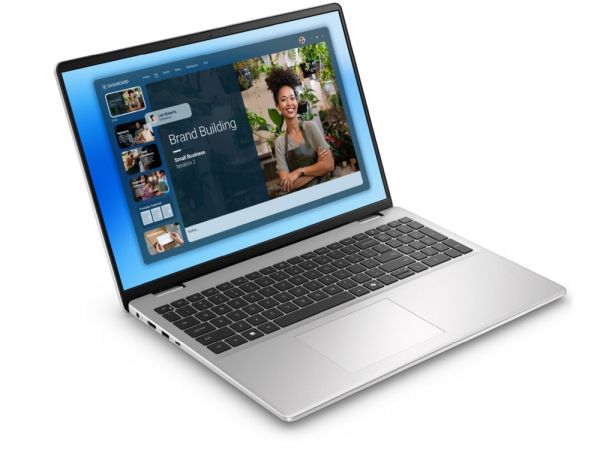 Лаптоп Dell 16 DC16251, Intel Core 5 120U (10 cores, up to 5.0 GHz), 16.0" FHD+(1920x1200) AG, 300nits, 16GB, 2x8GB, DDR5, 5200 MT/s, 512GB M.2 PCIe, Intel Graphics, Cam, FPR, Wi-Fi 6E, Backlit Kb, Ubuntu, Silver, Aluminium,3Y PS