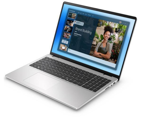 Лаптоп Dell 16 DC16251, Intel Core 7 150U (10 cores, up to 5.4 GHz), 16.0" FHD+(1920x1200) AG, 300nits, 16GB, 2x8GB, DDR5, 5200 MT/s, 1TB M.2 PCIe, NVIDIA GeForce MX570A with 2GB GDDR6, Cam, FPR, Wi-Fi 6E, Backlit Kb, Ubuntu, Silver, Aluminium 3Y PS