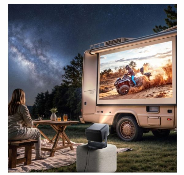 Мултимедиен проектор Hisense C3 Smart mini Laser Projector, 4K Ultra HD 3840x2160, 2000:1, 2500 lum, 60 Hz, Digital Zoom,Dolby Vision, HDR10+(decoding), HDR10, HLG, 2*10W, Silver