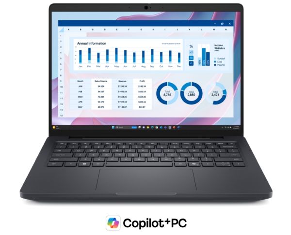 Лаптоп Dell Pro Max 14 MC14255, AMD Ryzen AI 9 HX PRO 370 (36MB cache, 12 cores, up to 5.1 GHz), 14" QHD+ LCD with 300 nits, 32GB: 1x32GB, LPDDR5x, 8000 MT/s, 1TB TLC, AMD Radeon Integrated Graphics, FHD RGB IR Cam, Wi-Fi 7, FPR, Backlit Kb, Win 11 Pro, 3