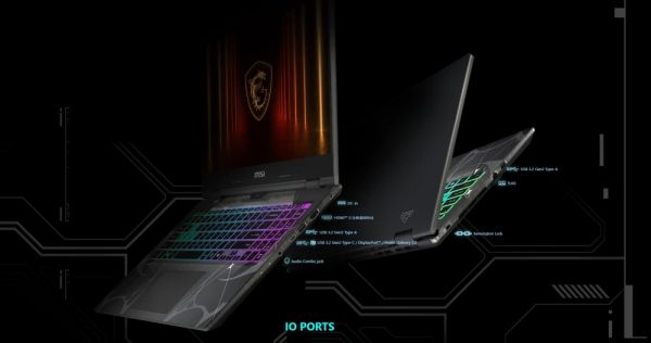 Лаптоп MSI Cyborg 15 B13WFKG, i7-13620H (10C/16T, up to 4.90GHz, 24 MB), GeForce RTX 5060 8GB GDDR7 572 AI TOPS, 15.6" FHD (1920x1080), 144Hz, IPS-Level, 16GB DDR5 5200MHz, 512GB PCIe Gen4x4 SSD, WiFi 6E, BT 5.3, 4 Zone RGB Kbd, NO OS, 55.2Whr, 2.1kg