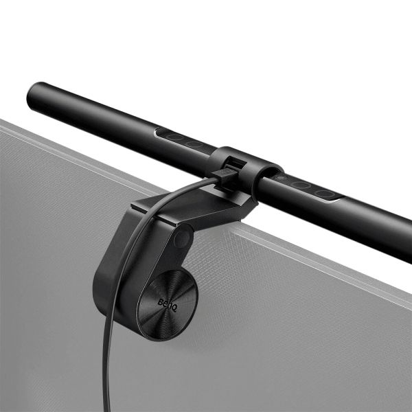Дизайнерска лампа BenQ (CW/WW) Monitor Light ScreenBar e-Reading lamp Light Source Dual Color LED, Color Rendering Index>95, Center Illuminance 930 lux (Height 45cm), Color Temp.2700K~6500K, Lighting Cover.(At 500 Lux) 60cmx30cm, USB Power, Aluminum alloy