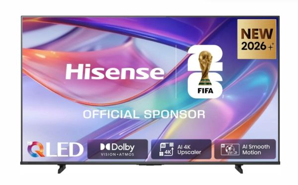 Телевизор Hisense 55" E7S, 4K Ultra HD 3840x2160, QLED, Quantum Dot, HDR 10+, HLG, Dolby Vision, DTS Virtual X, Smart TV, WiFi, Light Sensor, BT, Anyview Cast, 3xHDMI, 2xUSB, LAN, CI+, DVB-T2/C/S2, Black