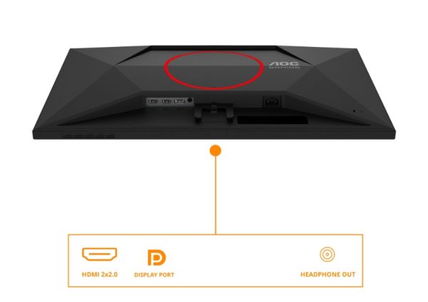 Монитор AOC 27G4ZR, 27" Fast IPS WLED, 1920x1080@260Hz (OC, Native 240Hz), 1ms GtG, 0.3ms MPRT, 300cd m/2, 1000:1, Adaptive Sync, FlickerFree, Anti Blue Light, Tilt, Height Adjust, Pivot, Swivel, 2xHDMI, DP